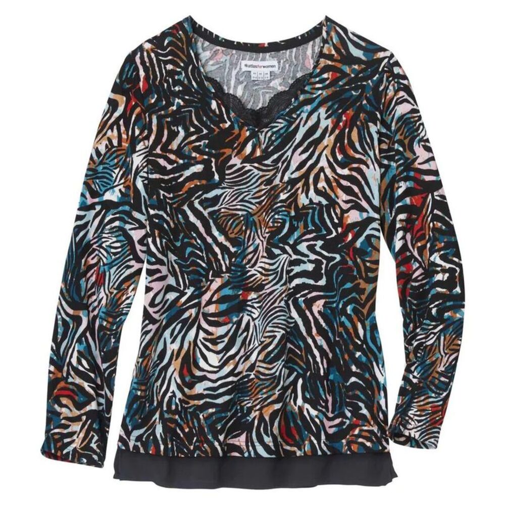 Atlas for Women Womens/Ladies Fine Knit Sweater / Black